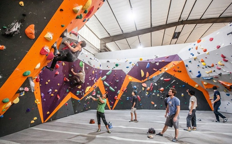 Climbers using Pilates skills. Climbers using Pilates skills.